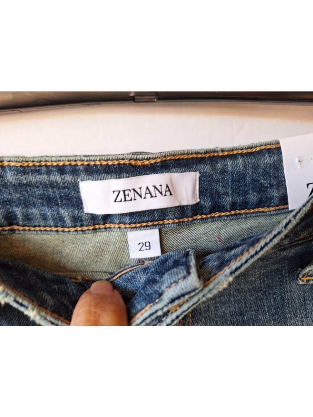 Zenana Jeans Adult Size 26 30X26 Straight Leg High Rise Womens NWT - Picture 4 of 7